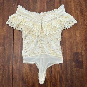 Intimately Free People Lace Bodysuit | Buttercream